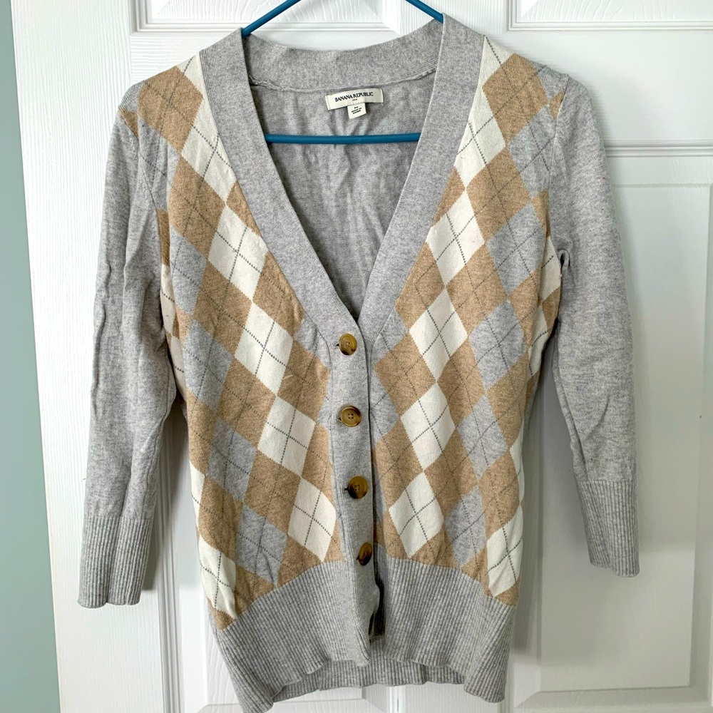 Banana Republic button up sweater